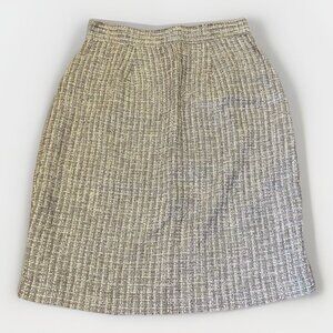 Tina Hagen Women's Vintage Mini Skirt Size S Gray Back Closure Made in USA EUC